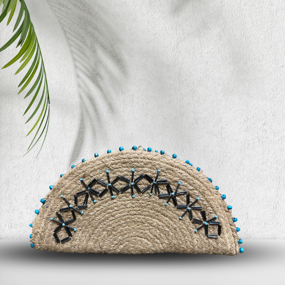 Jute Ethnic Embroidered Clutch