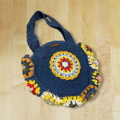 Raffia Round Bag