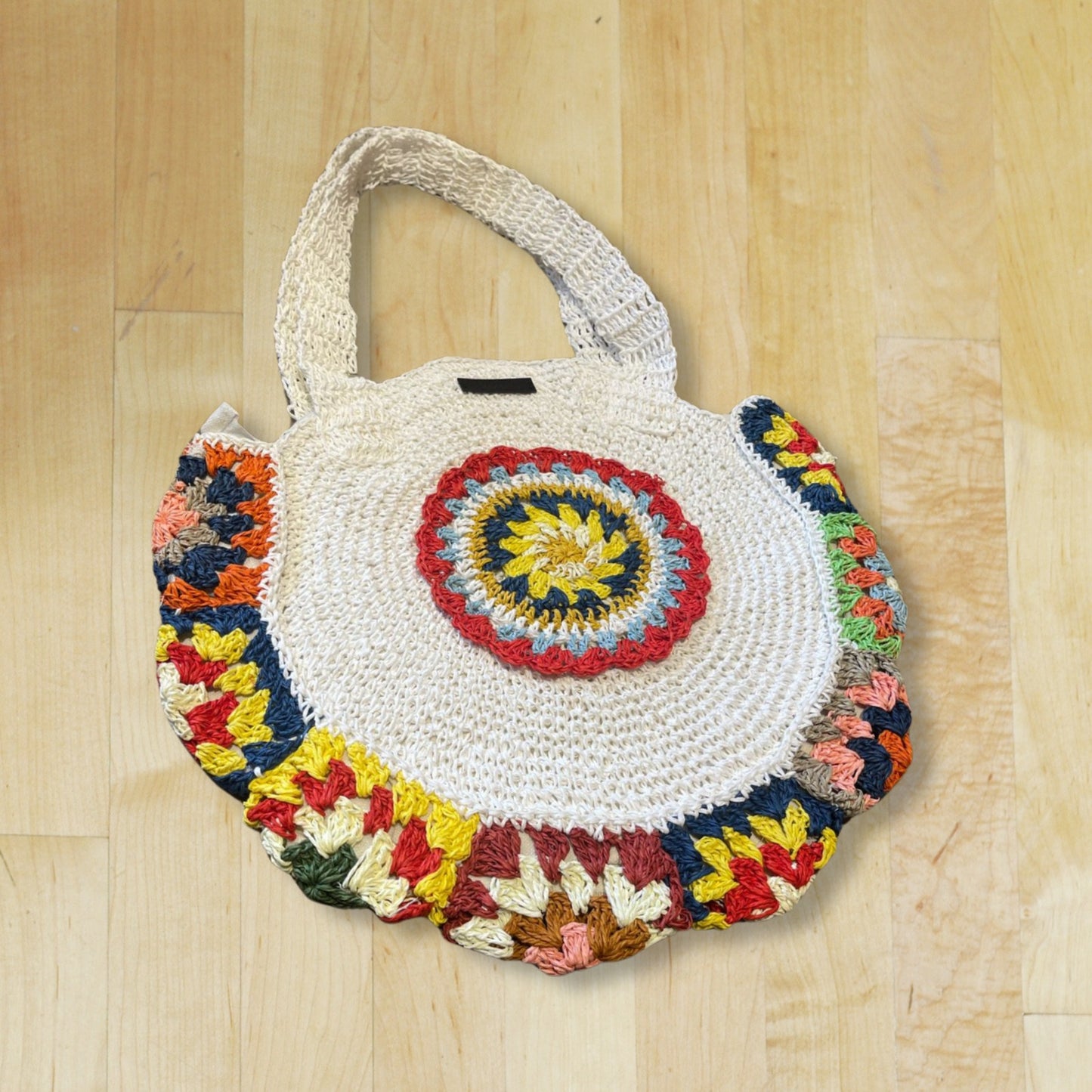 Raffia Round Bag