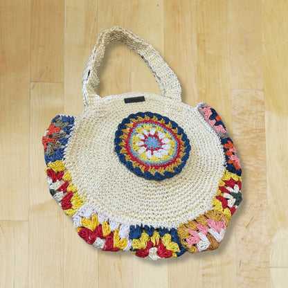 Raffia Round Bag