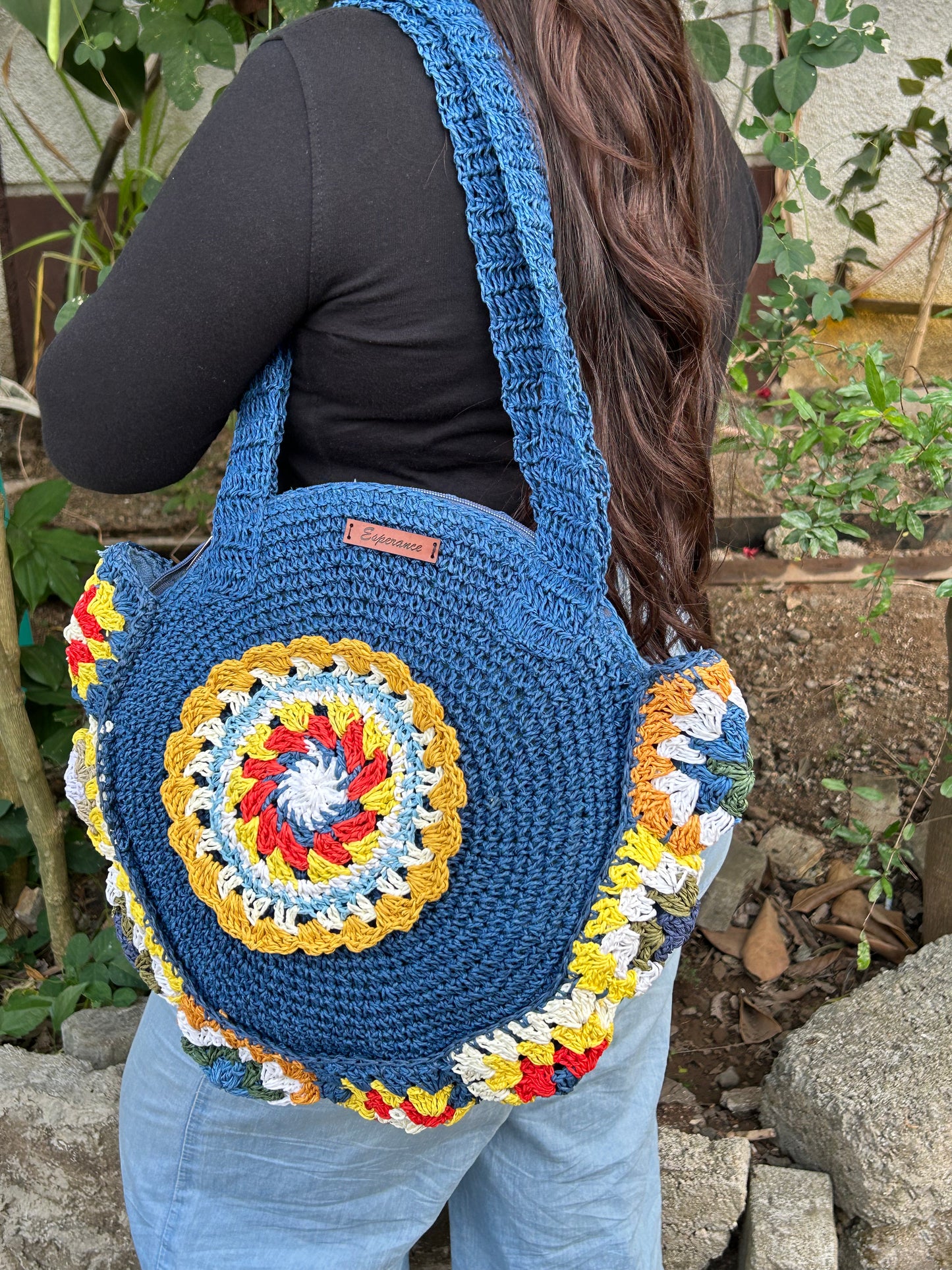 Raffia Round Bag